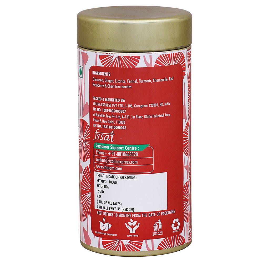 Chaiom Women's Wellness Tea 100gm back2