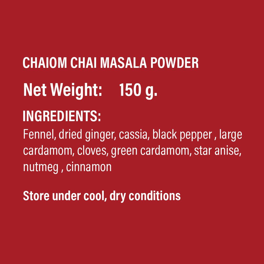Chaiom Chai Masala Ingredients